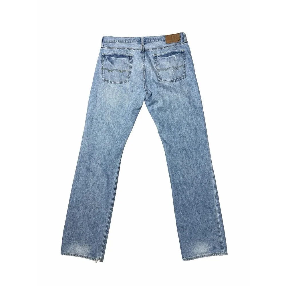 American Eagle Jeans Men's 33x34 (35x34) Original Straight Light Wash Y2K 2011